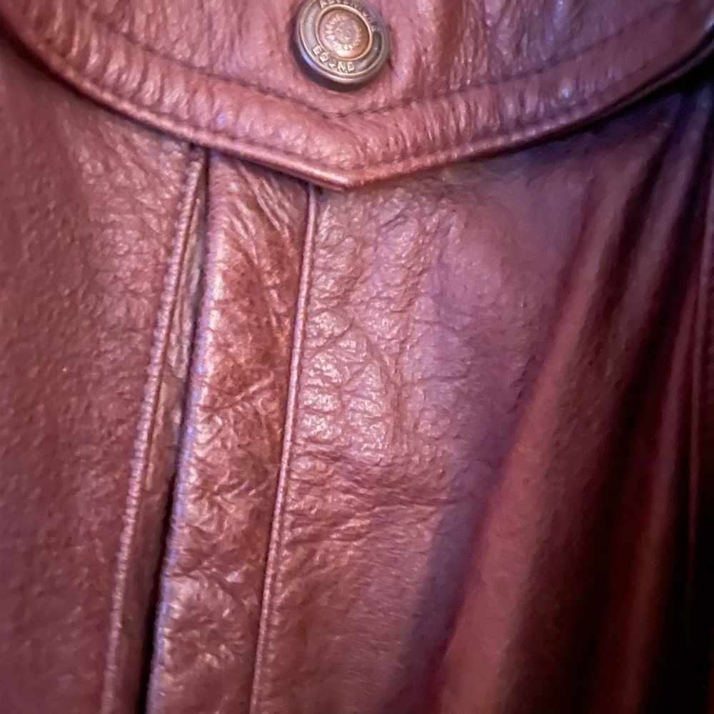 Men’s heavy leather jacket - Picture 3 of 6